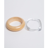 【2点セット】ウッドアクリルバングル | WEGO【WOMEN】 | 詳細画像3