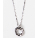 シルバー | ミニトリプルリングチェーンネックレス | WEGO【MEN】