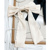 オフホワイト | LBIGダブルリボンバレッタ | WEGO【WOMEN】
