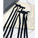 ブラックその他 | L2Pダブルロングリボンクリップ | WEGO【WOMEN】