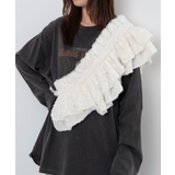オフホワイト | シャギーマルチWAY付けフリル | WEGO【WOMEN】