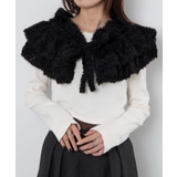 ブラック | シャギーマルチWAY付けフリル | WEGO【WOMEN】