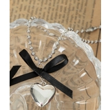 Lチェーンリボンハートネックレス | WEGO【WOMEN】 | 詳細画像3