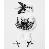 ギンガムチェックぬいメイドセット10cm | WEGO【WOMEN】 | 詳細画像1