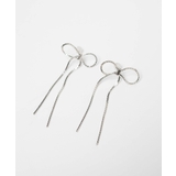 Lチェーンリボンピアス | WEGO【WOMEN】 | 詳細画像3