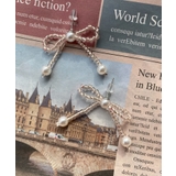 柄2 | Lビーズリボンピアス | WEGO【WOMEN】