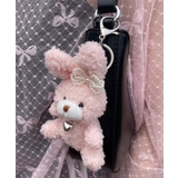 もこもこファンシーうさぎぬいぐるみキーホルダー | WEGO【WOMEN】 | 詳細画像1