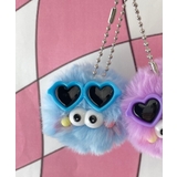 ブルー | ミニサングラスモンスターぬいぐるみキーホルダー | WEGO【WOMEN】