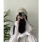 ブラック | ミニファーしっぽキーホルダー | WEGO【WOMEN】
