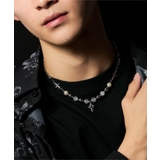 柄1 | MビーズMIXモチーフネックレス | WEGO【MEN】