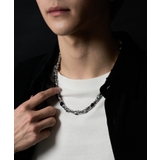 ブラック | Mクラックデザインネックレス | WEGO【MEN】