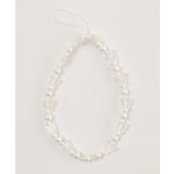 ホワイト | ビーズストラップキーホルダーJ | WEGO【WOMEN】