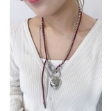 Lミックスチェーンハートネックレス | WEGO【WOMEN】 | 詳細画像3