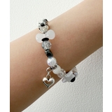 ブラック | Lビーズチャームブレス | WEGO【WOMEN】