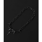 ブラック | Mスタッズモチーフネックレス | WEGO【MEN】