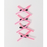 ライトオレンジ | カラフルミニスリムリボンヘアクリップ4P | WEGO【WOMEN】