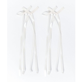 ホワイトその他 | ダブルロングリボンヘアクリップ2P | WEGO【WOMEN】