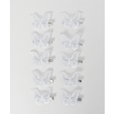 ホワイト | バタフライモチーフヘアクリップ10P | WEGO【WOMEN】