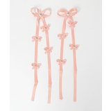 オレンジ | ビジューポイントリボンヘアクリップ2P | WEGO【WOMEN】