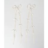 オフホワイト | ビジューポイントリボンヘアクリップ2P | WEGO【WOMEN】
