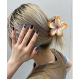 オレンジ | Lバイカラーボーダーフラワーバンス | WEGO【WOMEN】