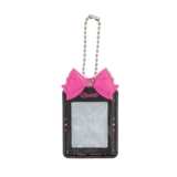 ブラック | ぷっくりリボンIDフォトケースキーホルダー | WEGO【WOMEN】