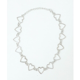 シルバー | Lメタルハートチョーカー | WEGO【WOMEN】