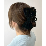 ブラック | Lストーンベロアリボンバンス | WEGO【WOMEN】