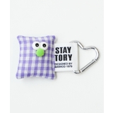 パープル | ギンガムスクエアモンスターキーホルダー | WEGO【WOMEN】