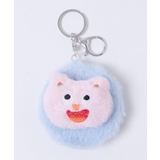 ブルー | ねこちゃんぬいぐるみミラーキーホルダー | WEGO【WOMEN】