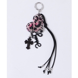 ブラック | レオパードクロスミックスキーホルダー | WEGO【WOMEN】