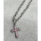 ライトピンク | Lクロスビジューネックレス | WEGO【WOMEN】