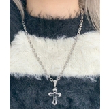 ブラック | Lクロスビジューネックレス | WEGO【WOMEN】