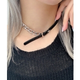 ブラック | LハーフチェーンPUチョーカー | WEGO【WOMEN】