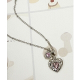 Lハートストーンダブルチャームネックレス | WEGO【WOMEN】 | 詳細画像1 