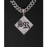 Mモチーフラインストーンネックレス | WEGO【MEN】 | 詳細画像3