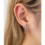 Lラインストーンモチーフピアス | WEGO【WOMEN】 | 詳細画像1