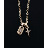 Mラインストーンダブルモチーフネックレス | WEGO【MEN】 | 詳細画像13 