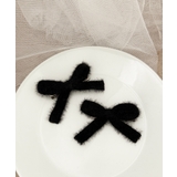 ブラック | L2Pシャギーリボンクリップ | WEGO【WOMEN】