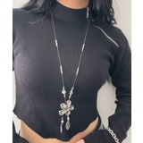 Lフラワーモチーフコードネックレス | WEGO【WOMEN】 | 詳細画像1 