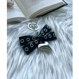 ブラック | ハトメリボンハートキーホルダー | WEGO【WOMEN】