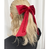 レッド | LベロアBIGリボンバレッタ | WEGO【WOMEN】