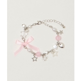 ライトピンク | Lリボンジャラモチーフブレス | WEGO【WOMEN】