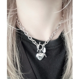 Lハートモチーフチャームネックレス | WEGO【WOMEN】 | 詳細画像3 