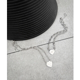 Lヘビーチェーンハートモチーフネックレス | WEGO【WOMEN】 | 詳細画像2 