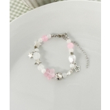 ピンク | Lスターモチーフビーズブレス | WEGO【WOMEN】