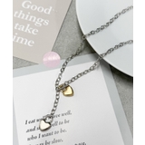 Lダブルパドロックハートネックレス | WEGO【WOMEN】 | 詳細画像3