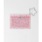 ライトピンク(ピンク) | ラメスタークリアカードポーチ | WEGO【WOMEN】