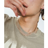 Mラインストーンキューバンチェーンネックレス | WEGO【MEN】 | 詳細画像1 