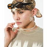 Mラインストーンキューバンチェーンネックレス | WEGO【MEN】 | 詳細画像4 